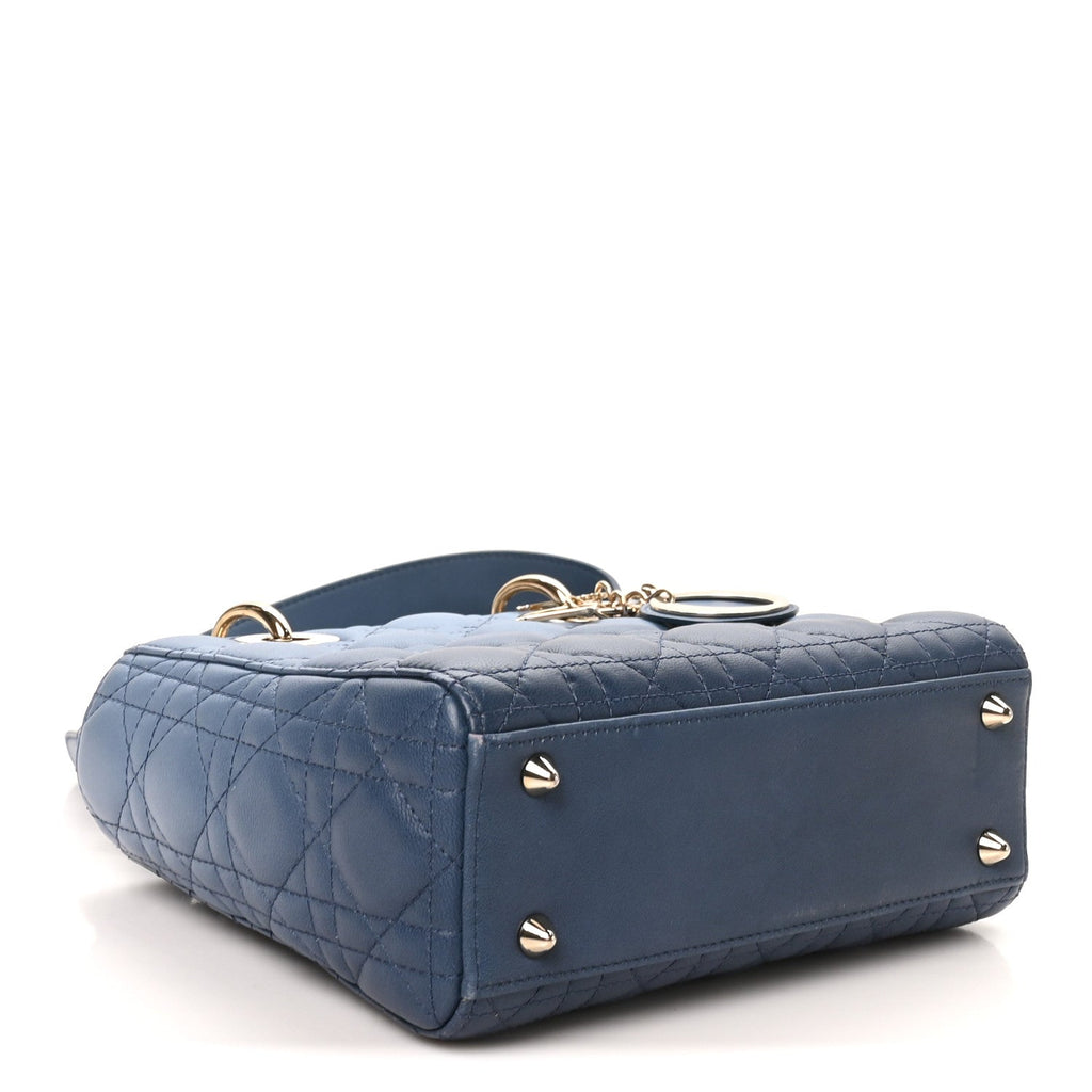 Lambskin Cannage Gradient Small My ABCDior Lady Dior Indigo Blue wholesalehk.shop