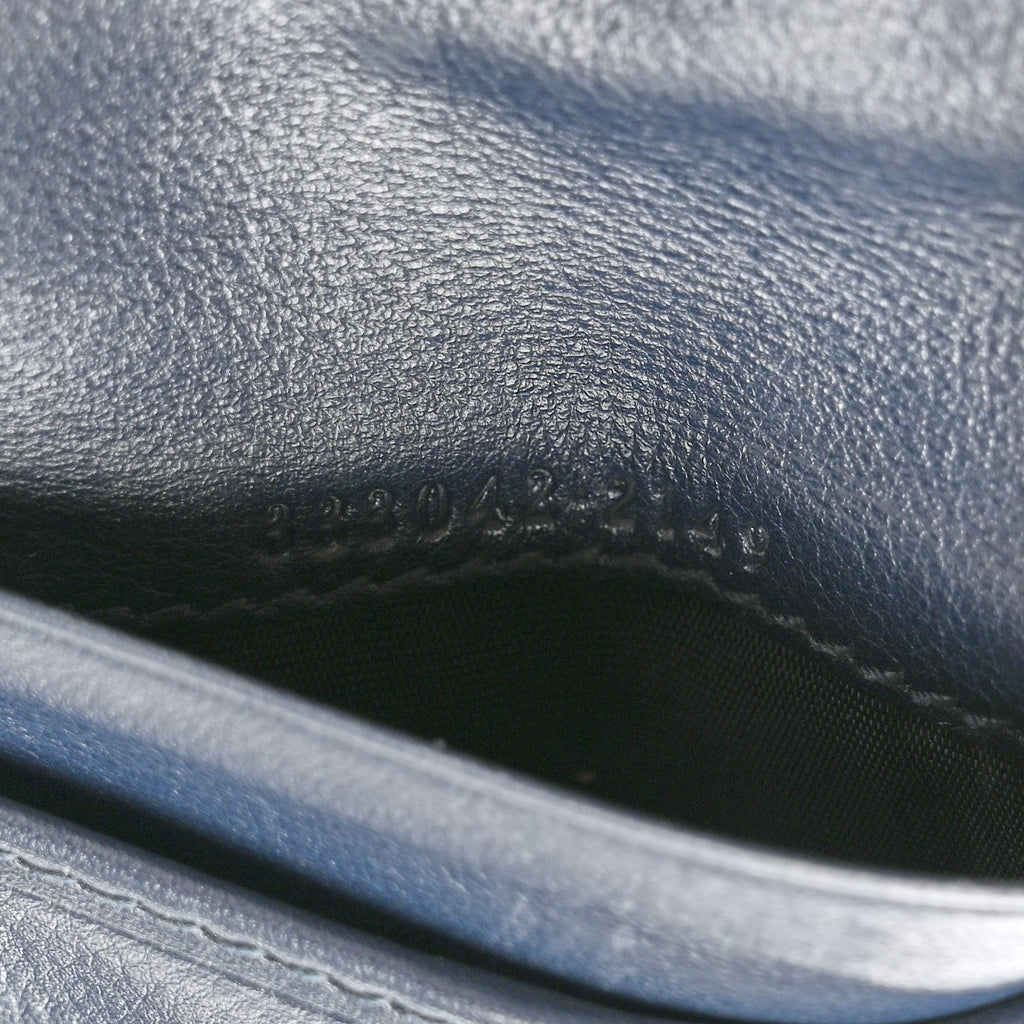 Microguccissima Bi-Fold Wallet Navy £¨ Direct shipment via from wholesalehk.shop