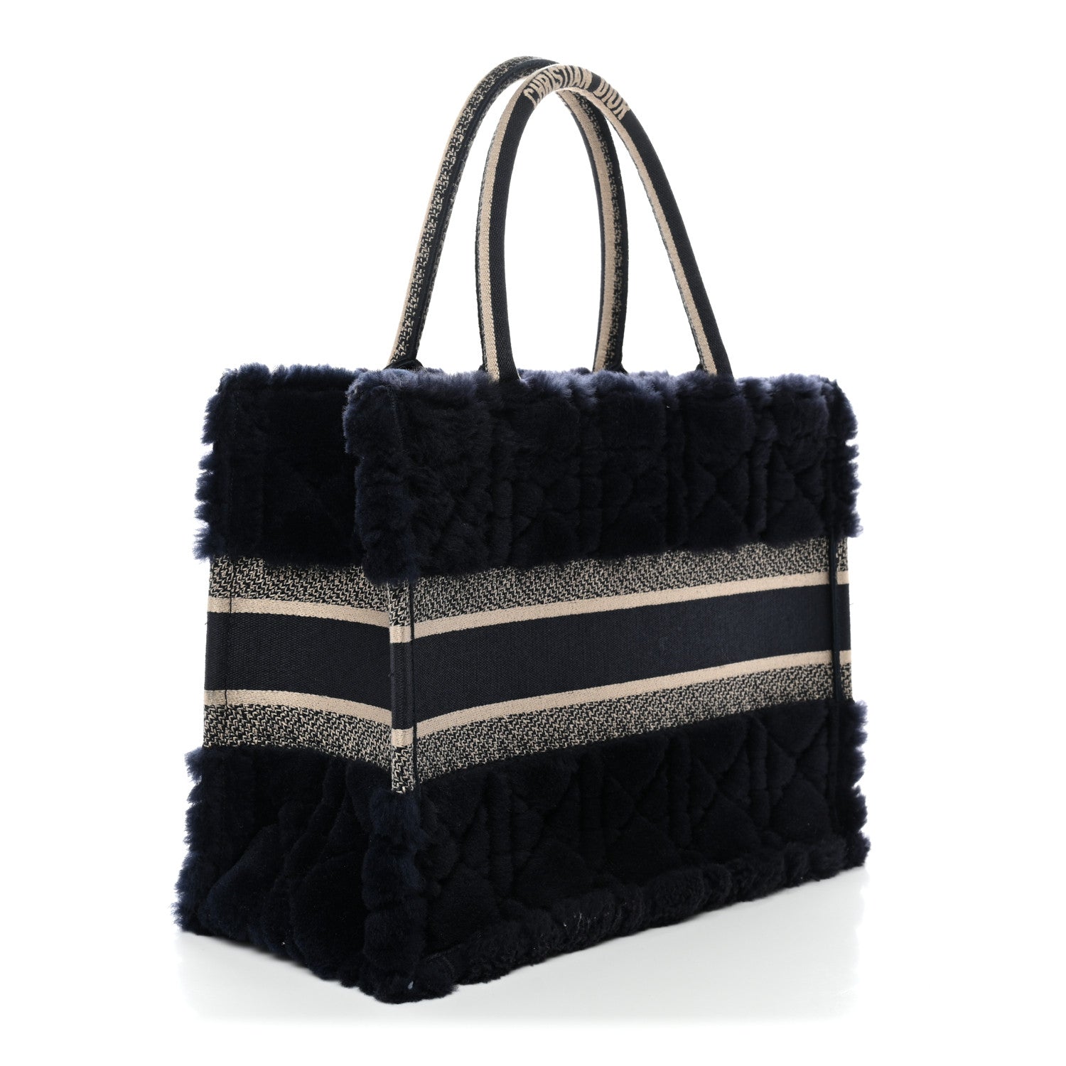 Shearling Cannage Medium Book Tote Deep Blue Natural £¨ Direct shipment via from wholesalehk.shop