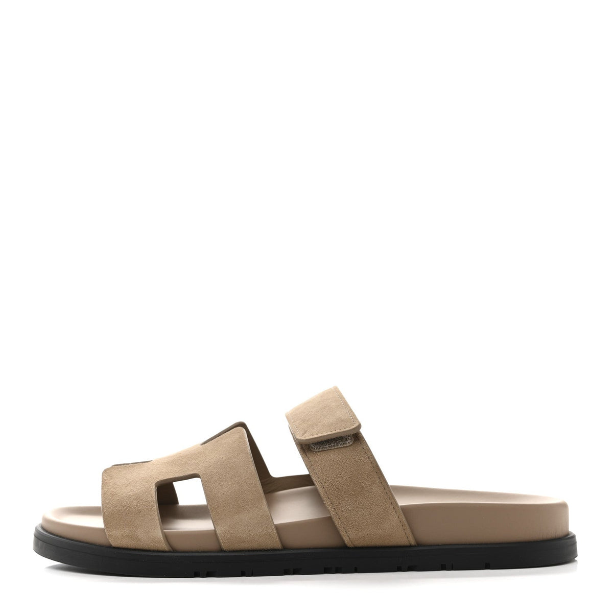 Suede Goatskin Womens Chypre Sandals 40.5 Beige Sable wholesalehk.shop