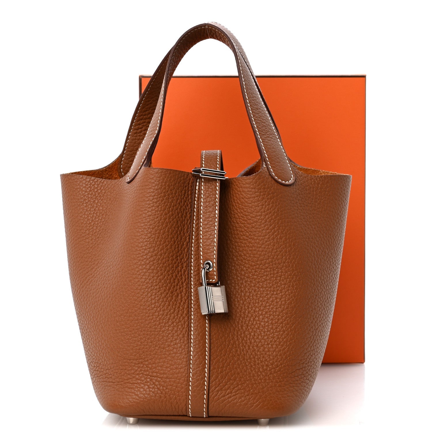 Taurillon Clemence Picotin Lock 18 PM Gold £¨ Direct shipment via from wholesalehk.shop