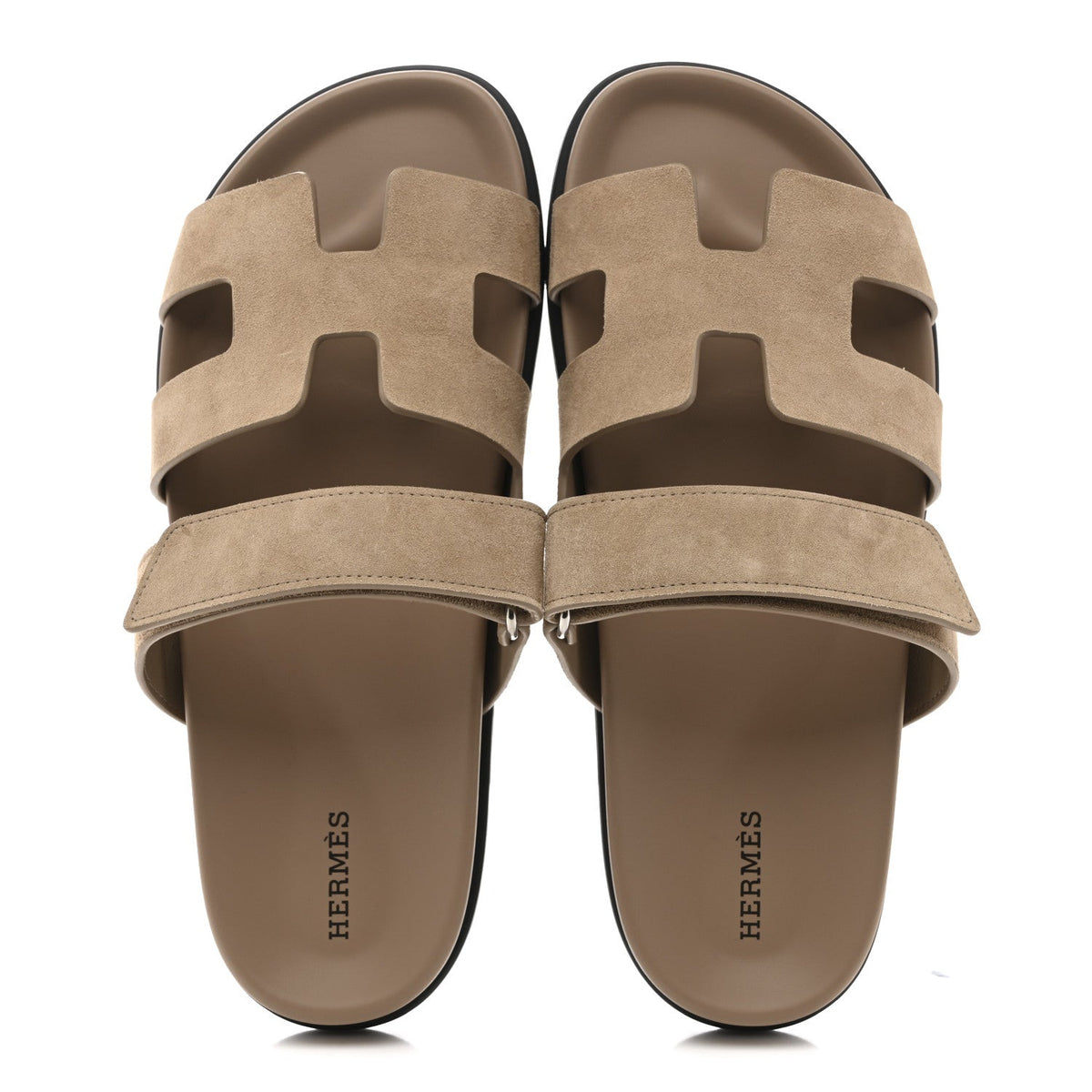 Suede Goatskin Womens Chypre Sandals 40.5 Beige Sable wholesalehk.shop