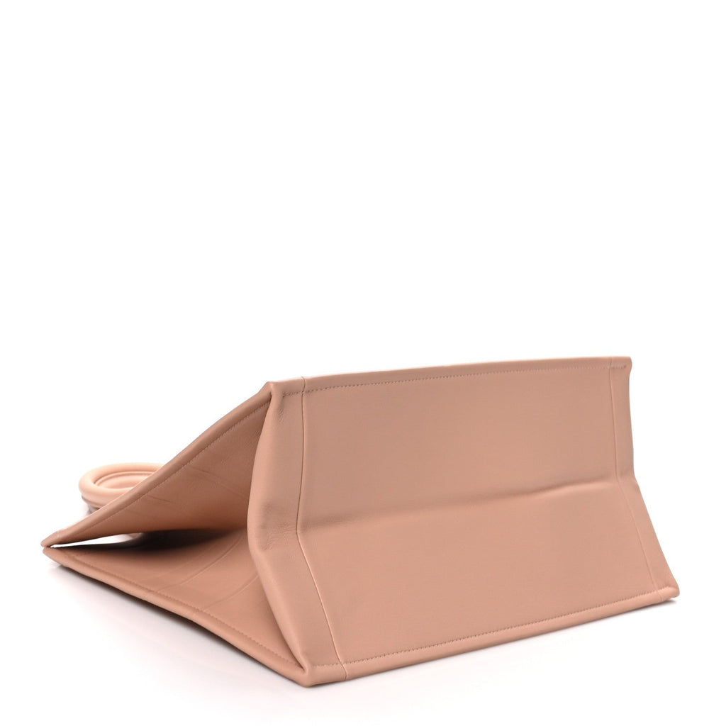 Calfskin Embossed Medium Book Tote Rose de Vents £¨ Direct shipment via from wholesalehk.shop