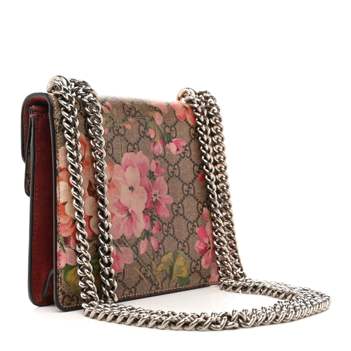 GG Supreme Monogram Blooms Mini Dionysus Shoulder Bag Beige Multicolor Dry Rose wholesalehk.shop
