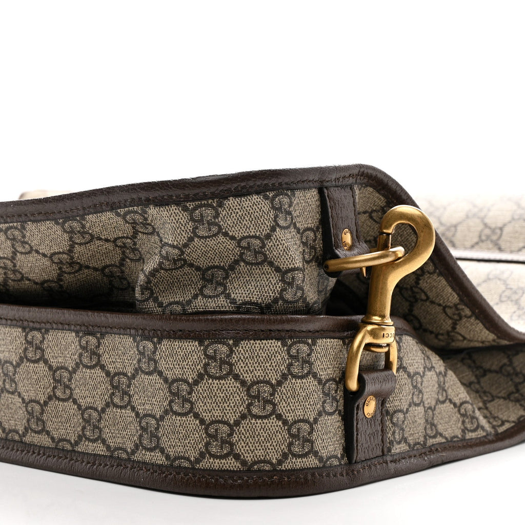 GG Supreme Monogram Textured Dollar Calfskin Web Ophidia Savoy Garment Bag Beige Ebony New Acero wholesalehk.shop