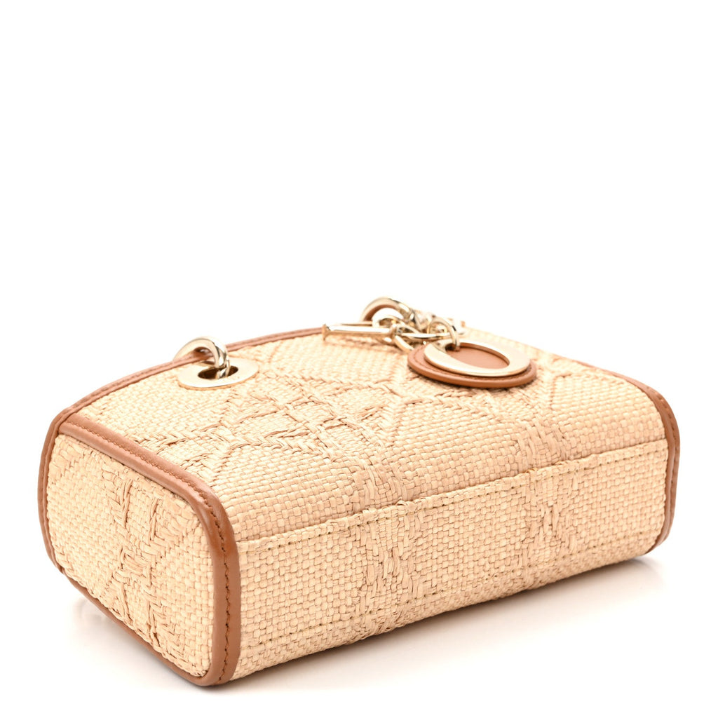 Raffia Micro Cannage Lady D-Joy Natural wholesalehk.shop