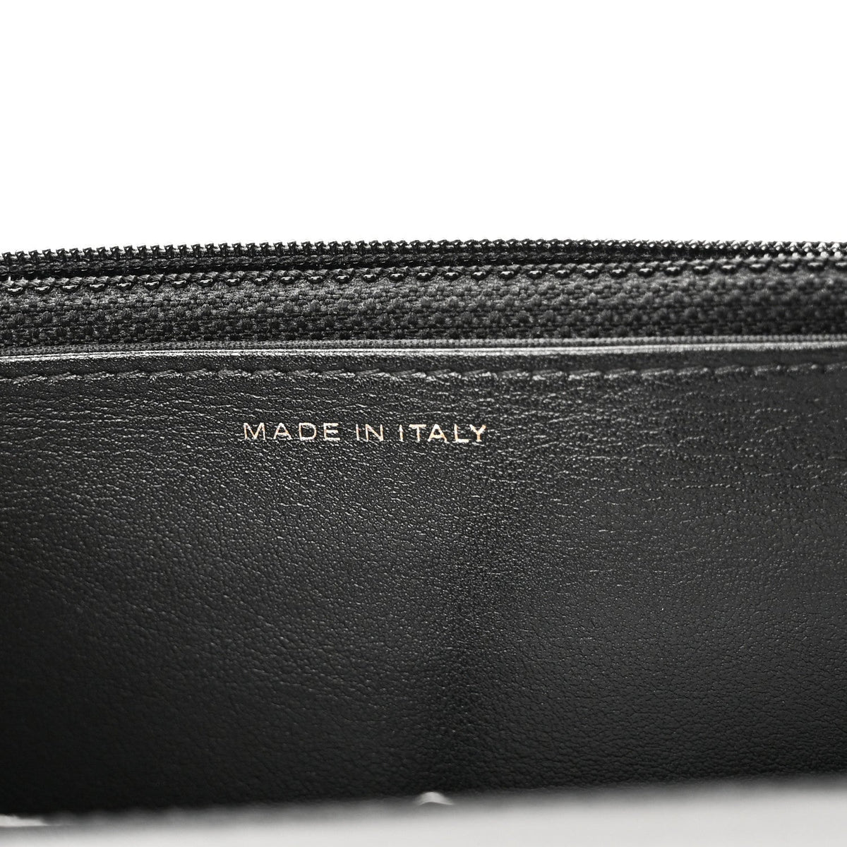 Calfskin Elaphe Double Chevron Mini Wallet On Chain WOC Black Black wholesalehk.shop