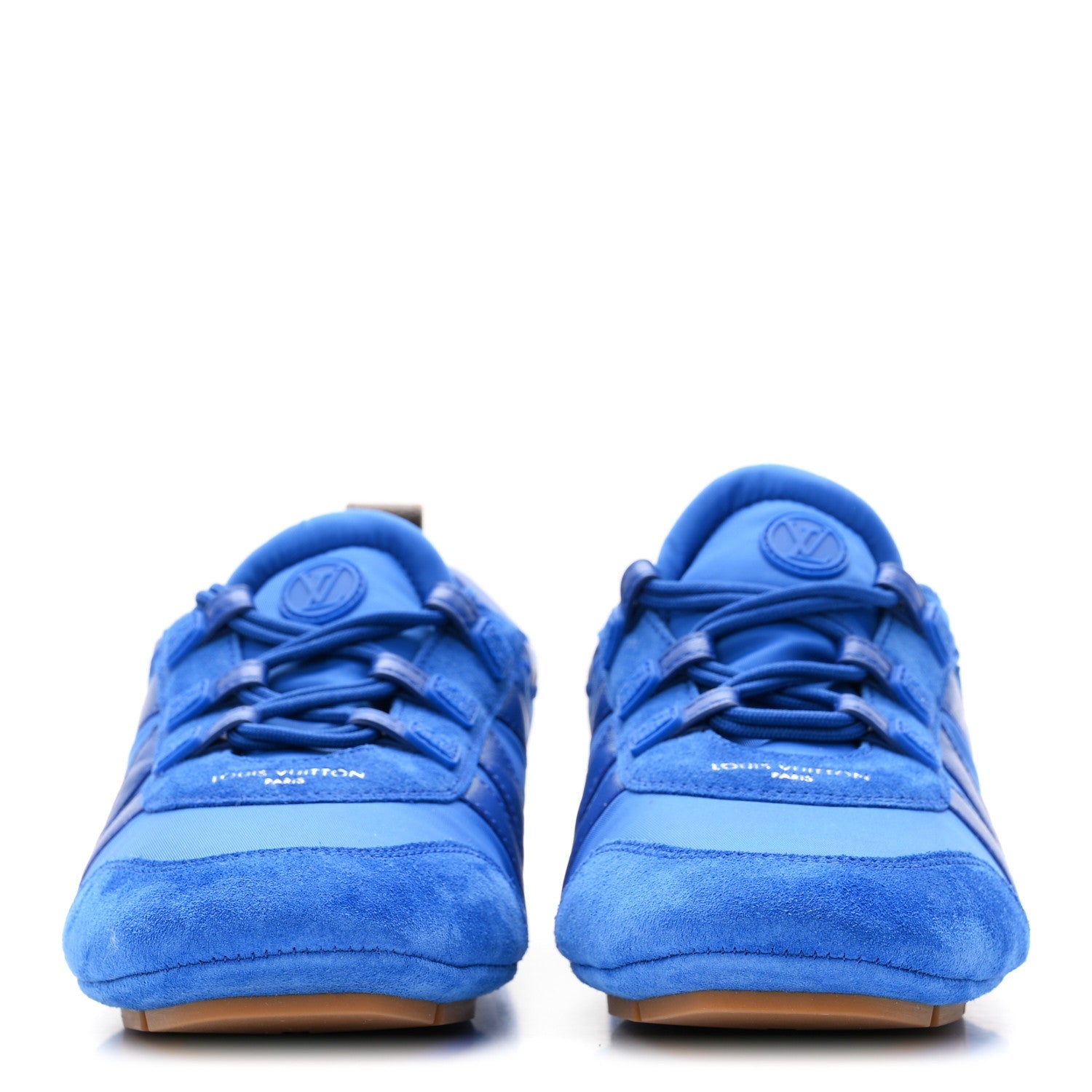 Suede Calfskin LV Sneakerina 39.5 Electric Blue £¨ Direct shipment via from wholesalehk.shop