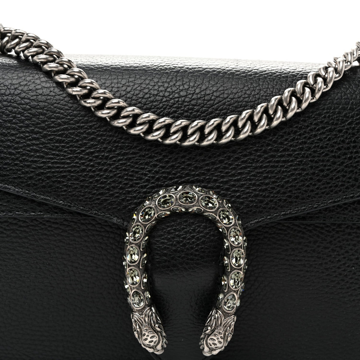 Pebbled Calfskin Small Dionysus Shoulder Bag Black wholesalehk.shop