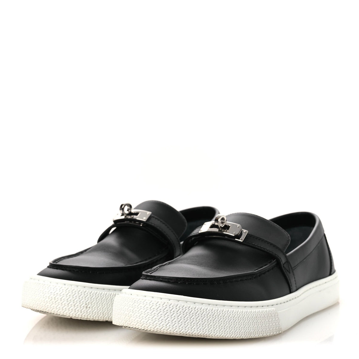 Calfskin Game Slip On Sneakers 39.5 Black wholesalehk.shop