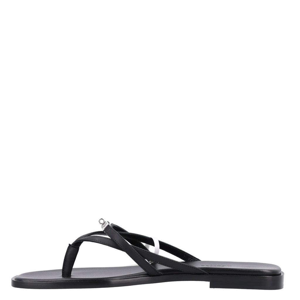 Calfskin Miss Sandals 39 Black wholesalehk.shop
