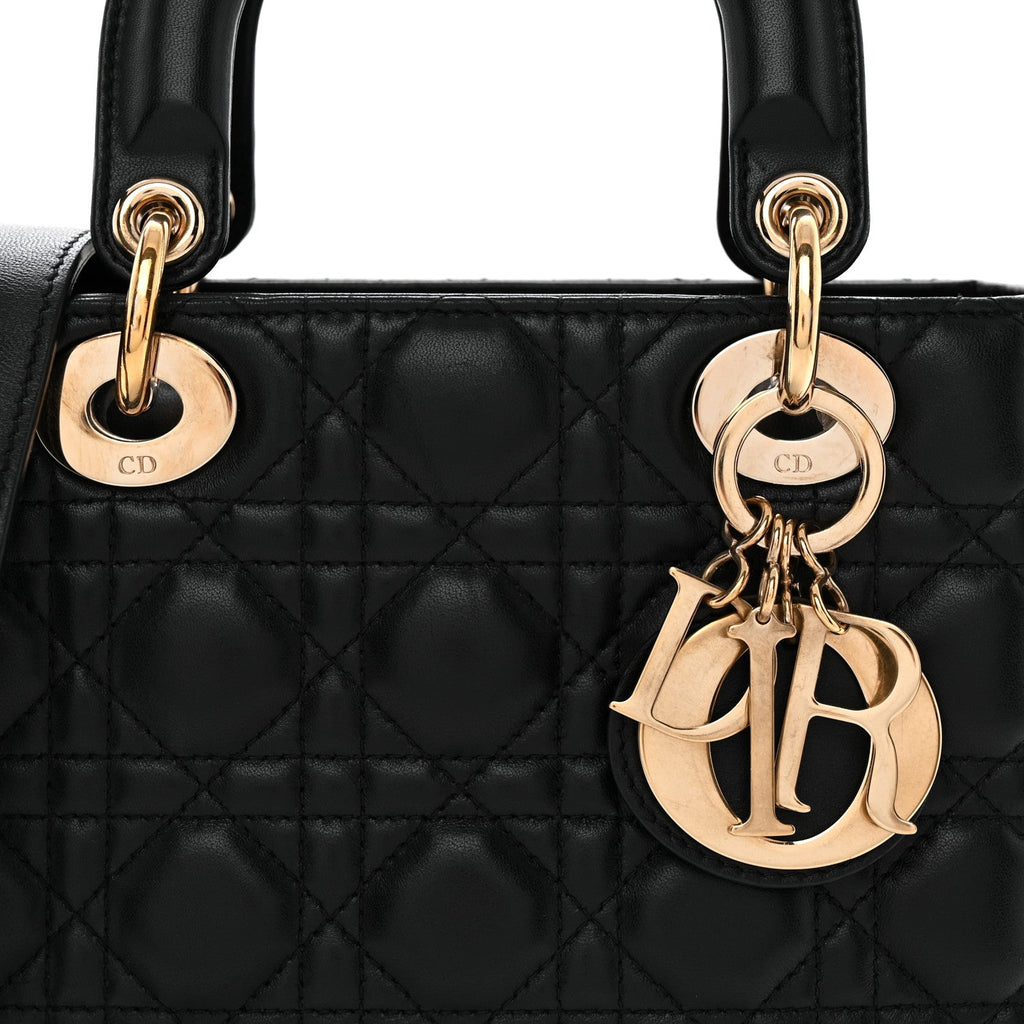 Lambskin Cannage Small My ABCDior Lady Dior Black wholesalehk.shop