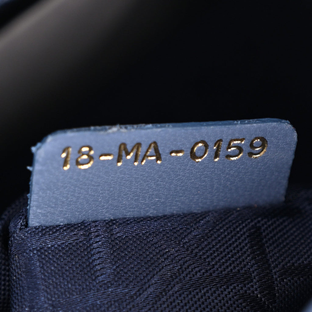 Lambskin Cannage Small My ABCDior Lady Dior Denim Blue wholesalehk.shop
