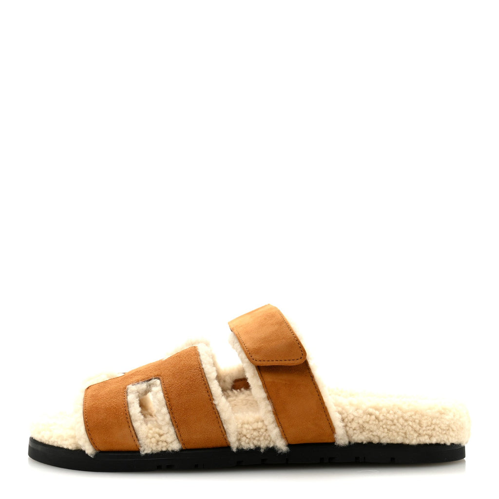 Suede Goatskin Woolskin Womens Chypre Sandals 40 Naturel Ecru wholesalehk.shop