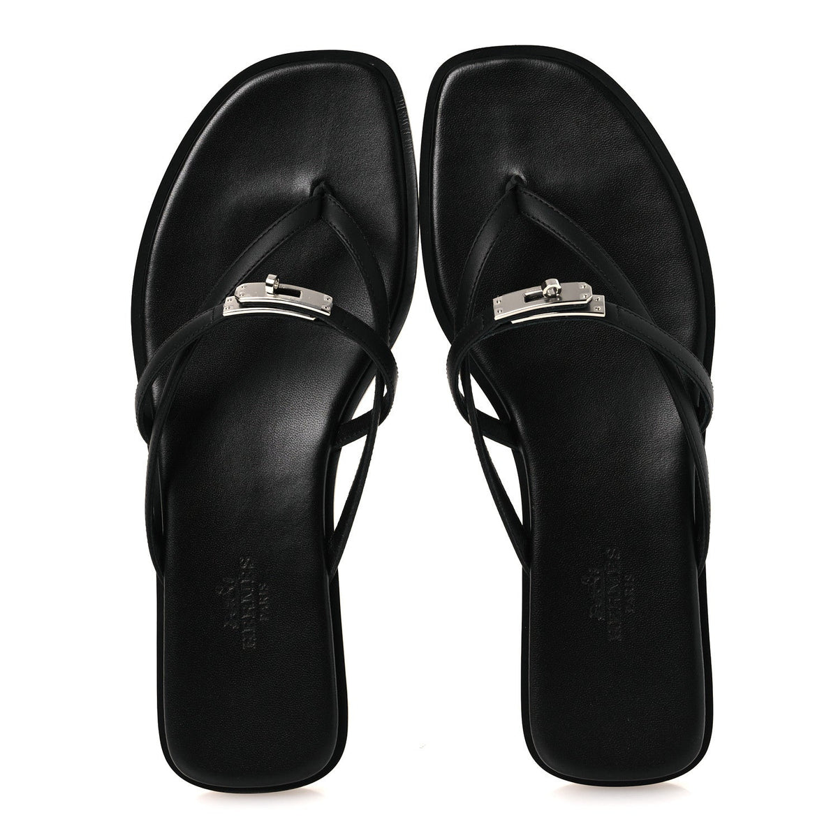 Calfskin Miss Sandals 37 Black wholesalehk.shop