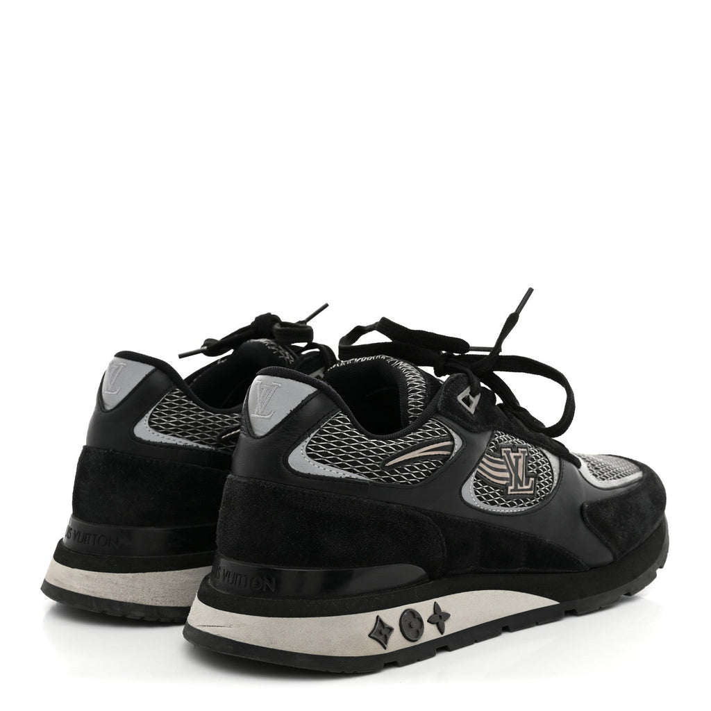 Suede Calfskin Mesh Mens Run Away Sneakers 7 Black £¨ Direct shipment via from wholesalehk.shop