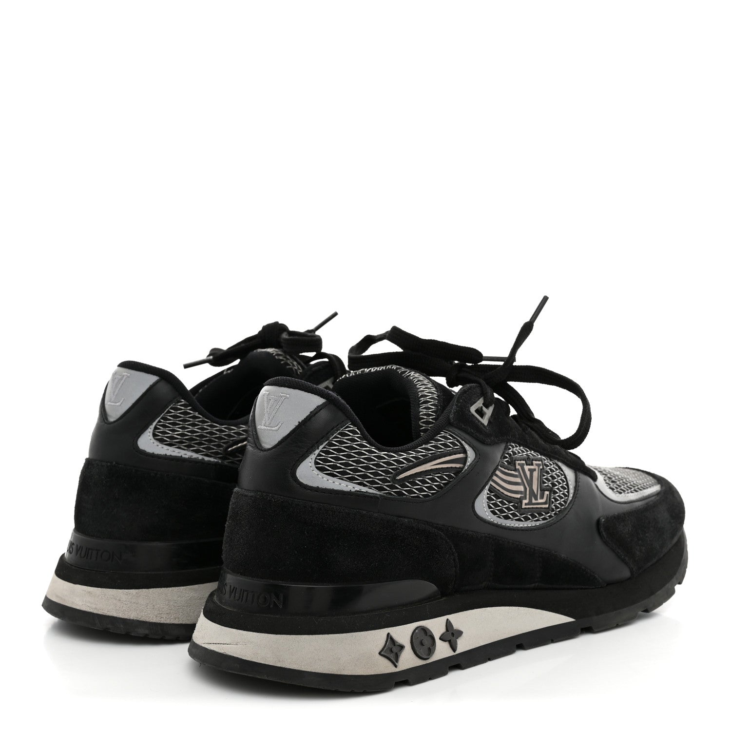 Suede Calfskin Mesh Mens Run Away Sneakers 7 Black £¨ Direct shipment via from wholesalehk.shop
