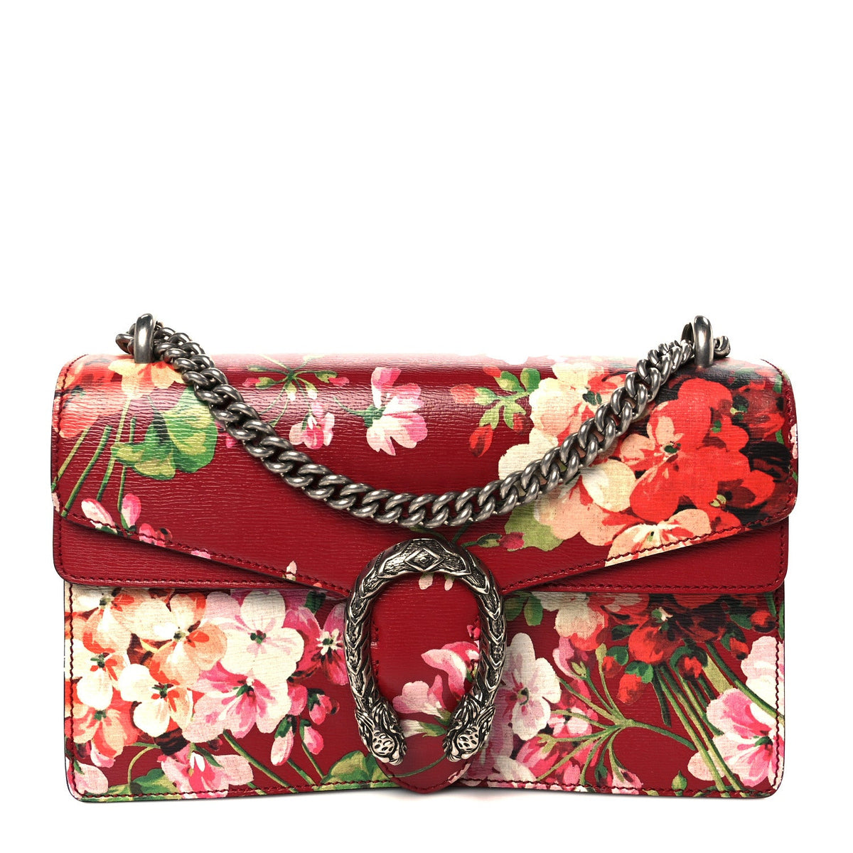 Calfskin Blooms Print Small Dionysus Shoulder Bag Romantic Cherry Multicolor wholesalehk.shop