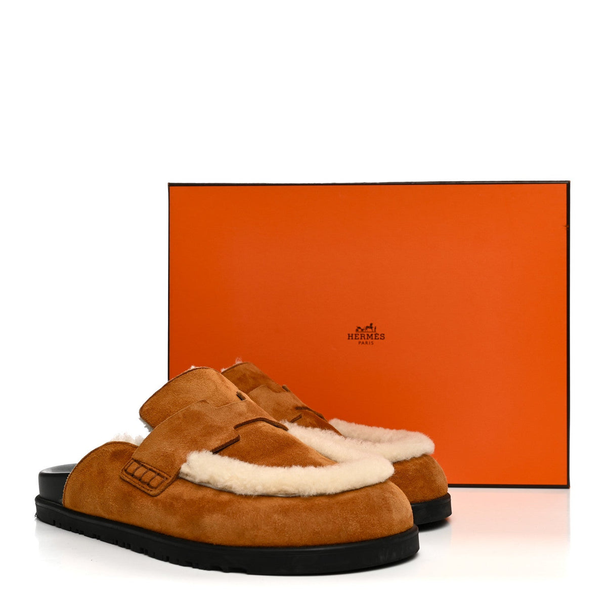Suede Goatskin Shearling Go Mules 39 Beige Kraft Ecru wholesalehk.shop
