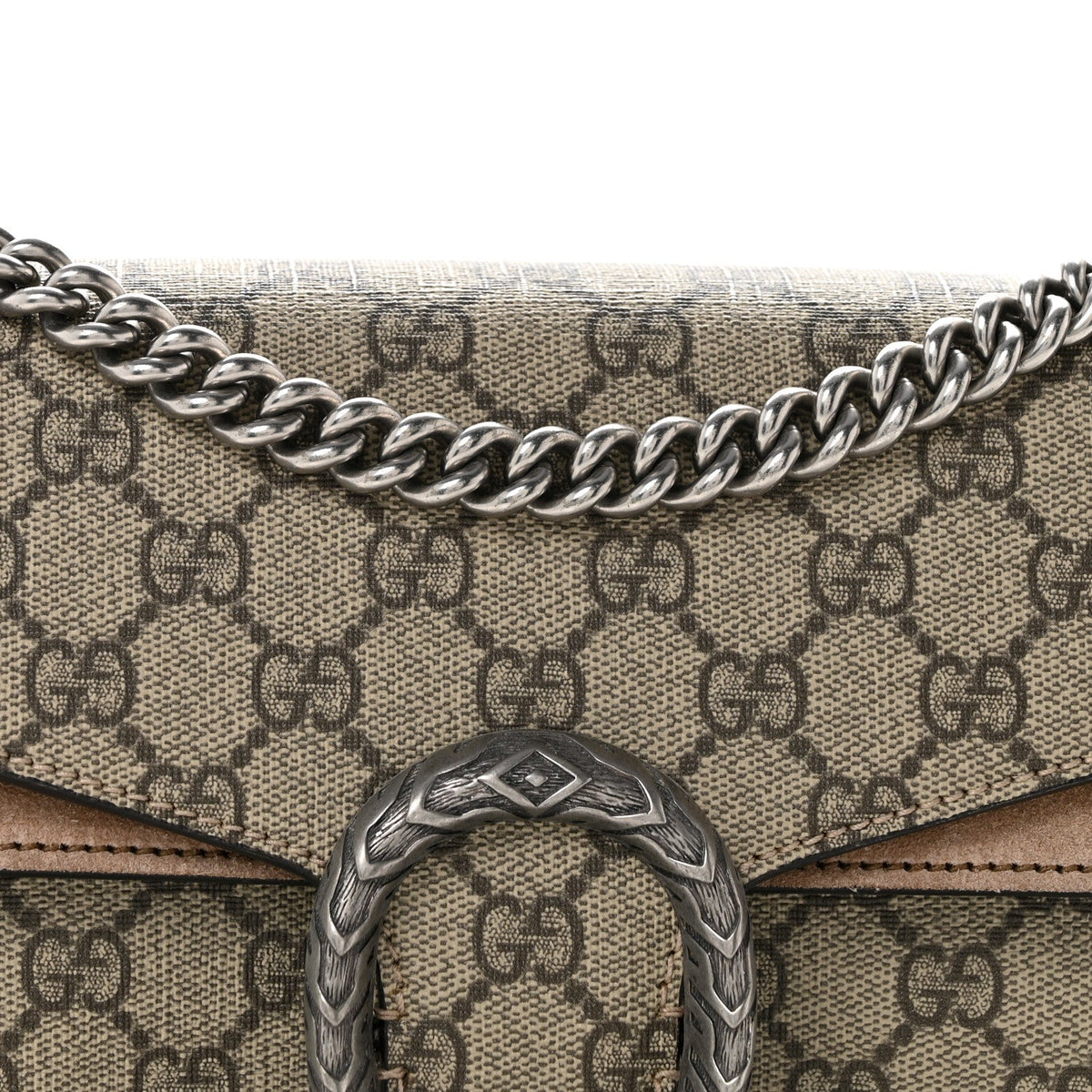 GG Supreme Monogram Small Dionysus Shoulder Bag Taupe wholesalehk.shop