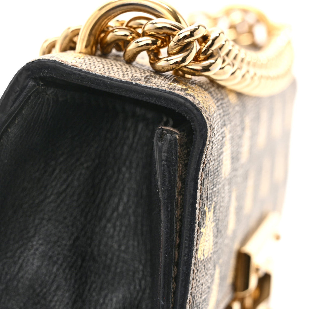GG Supreme Monogram Bees Small Padlock Shoulder Bag Black £¨ Direct shipment via from wholesalehk.shop
