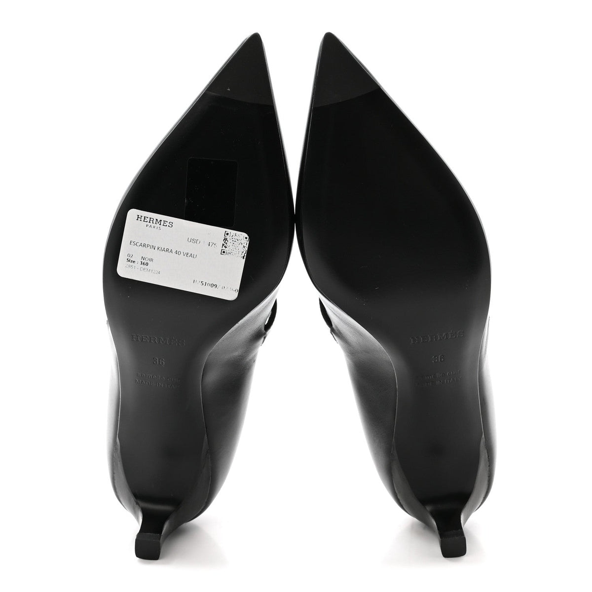 Calfskin Kiara 40 Pumps 36 Black wholesalehk.shop