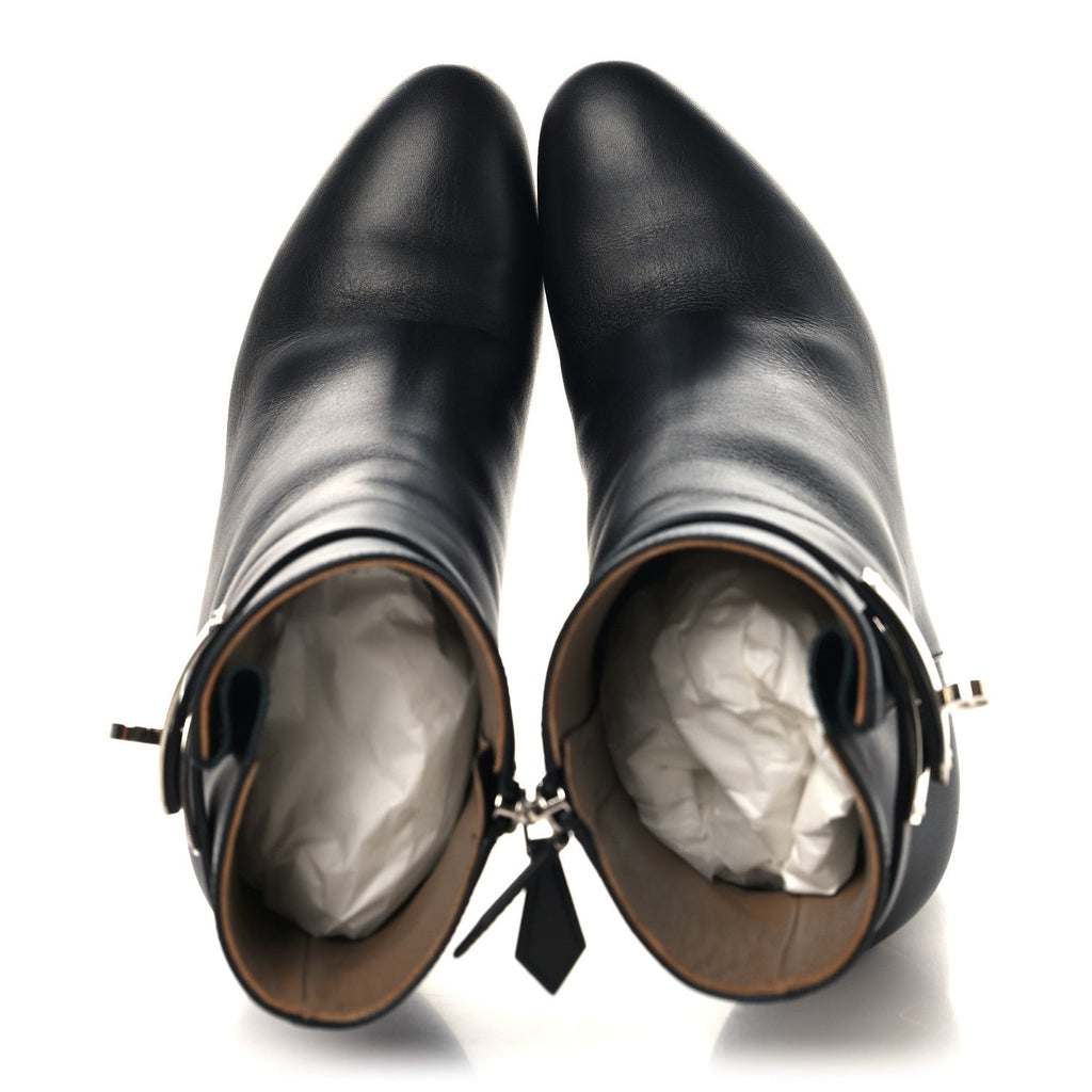 Calfskin Saint Germain Ankle Boots 37 Black wholesalehk.shop