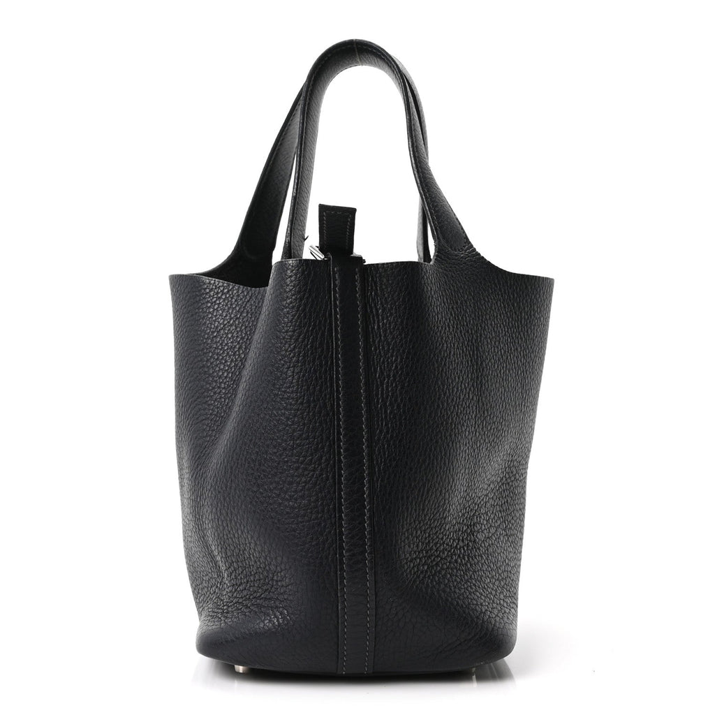 Taurillon Clemence Picotin Lock 18 PM Bleu Indigo £¨ Direct shipment via from wholesalehk.shop