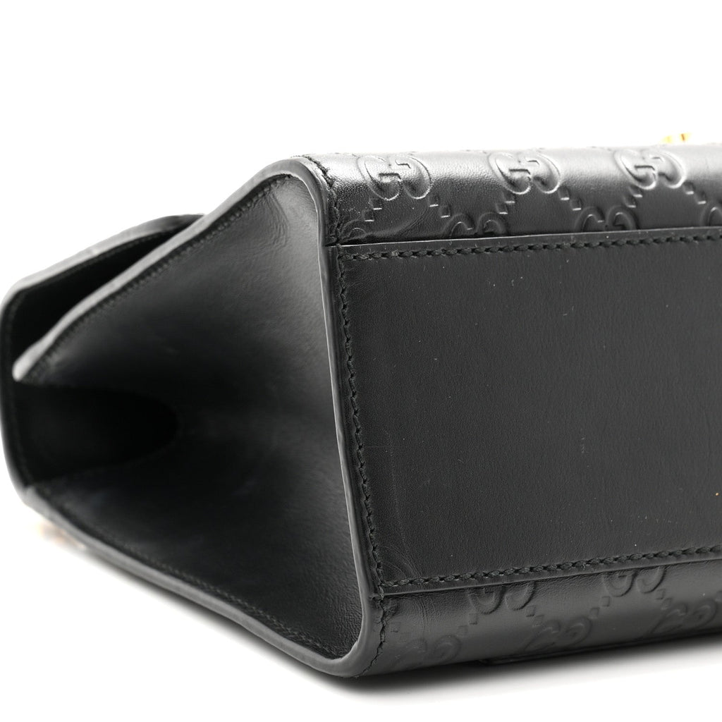 Guccissima Medium Padlock Shoulder Bag Black £¨ Direct shipment via from wholesalehk.shop