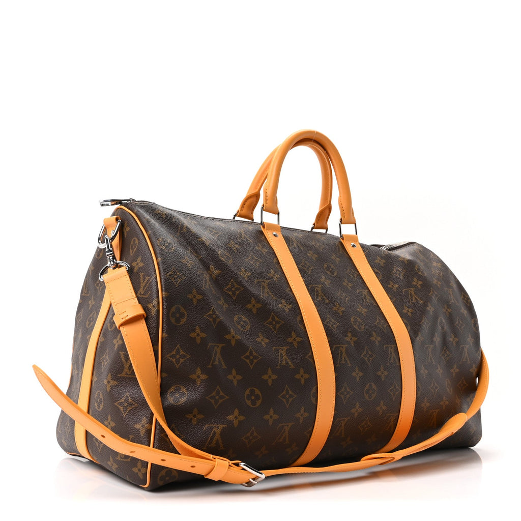 Monogram Macassar Keepall Bandouliere 50 Safran Yellow wholesalehk.shop