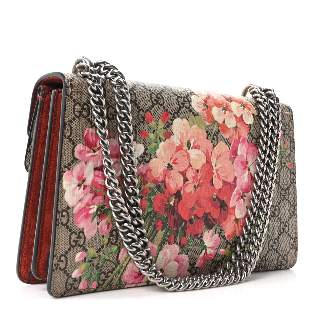 GG Supreme Monogram Blooms Small Dionysus Shoulder Bag Beige Multicolor Dry Rose wholesalehk.shop