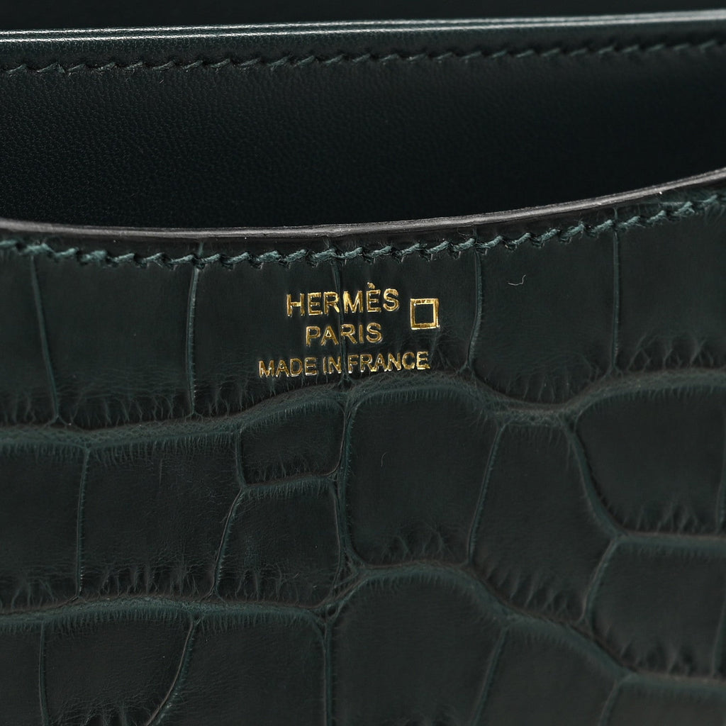 Matte Alligator Constance 18 Vert Cypress £¨ Direct shipment via from wholesalehk.shop
