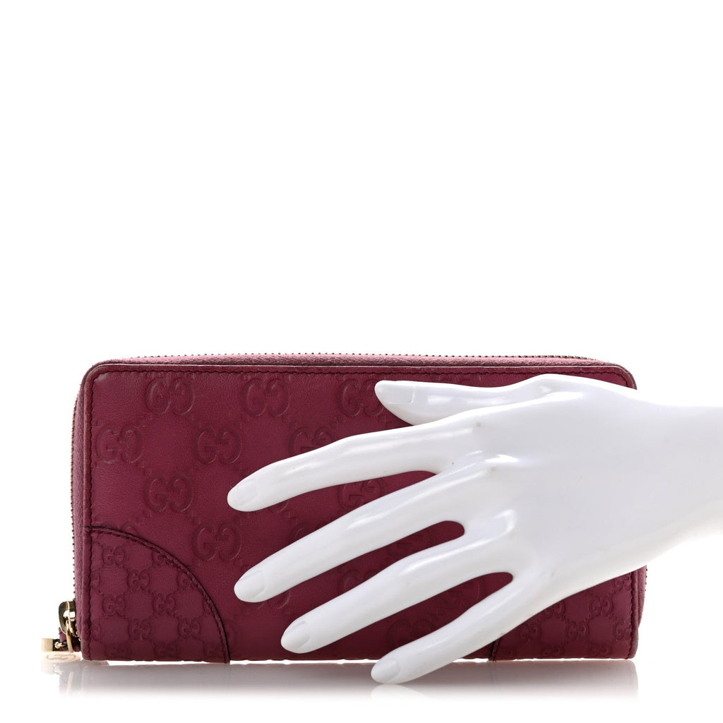 Guccissima Signature Microguccissima Bree Zip Around Wallet Purple £¨ Direct shipment via from wholesalehk.shop