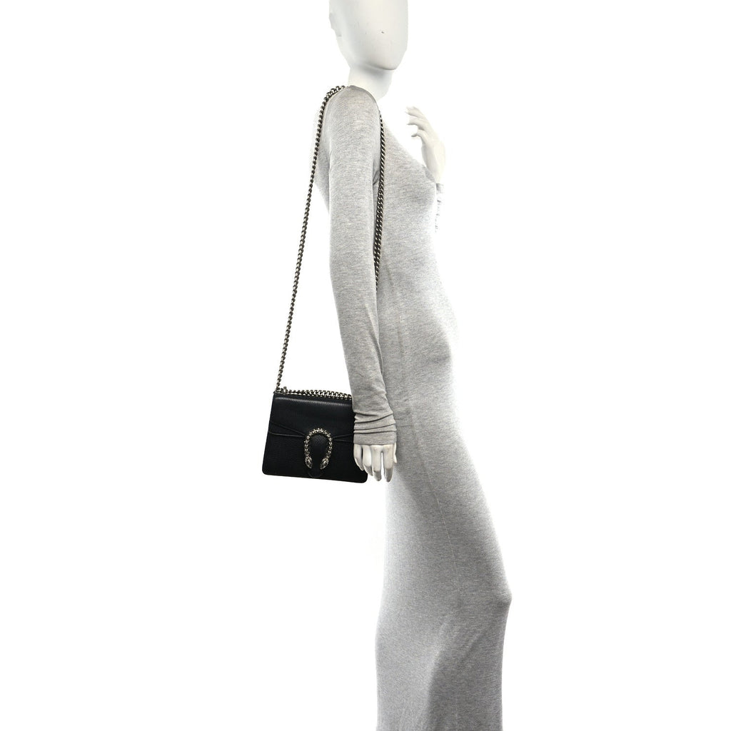Calfskin Mini Dionysus Shoulder Bag Black wholesalehk.shop