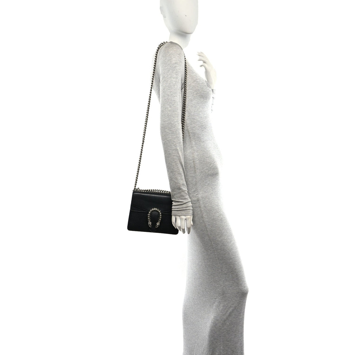Calfskin Mini Dionysus Shoulder Bag Black wholesalehk.shop