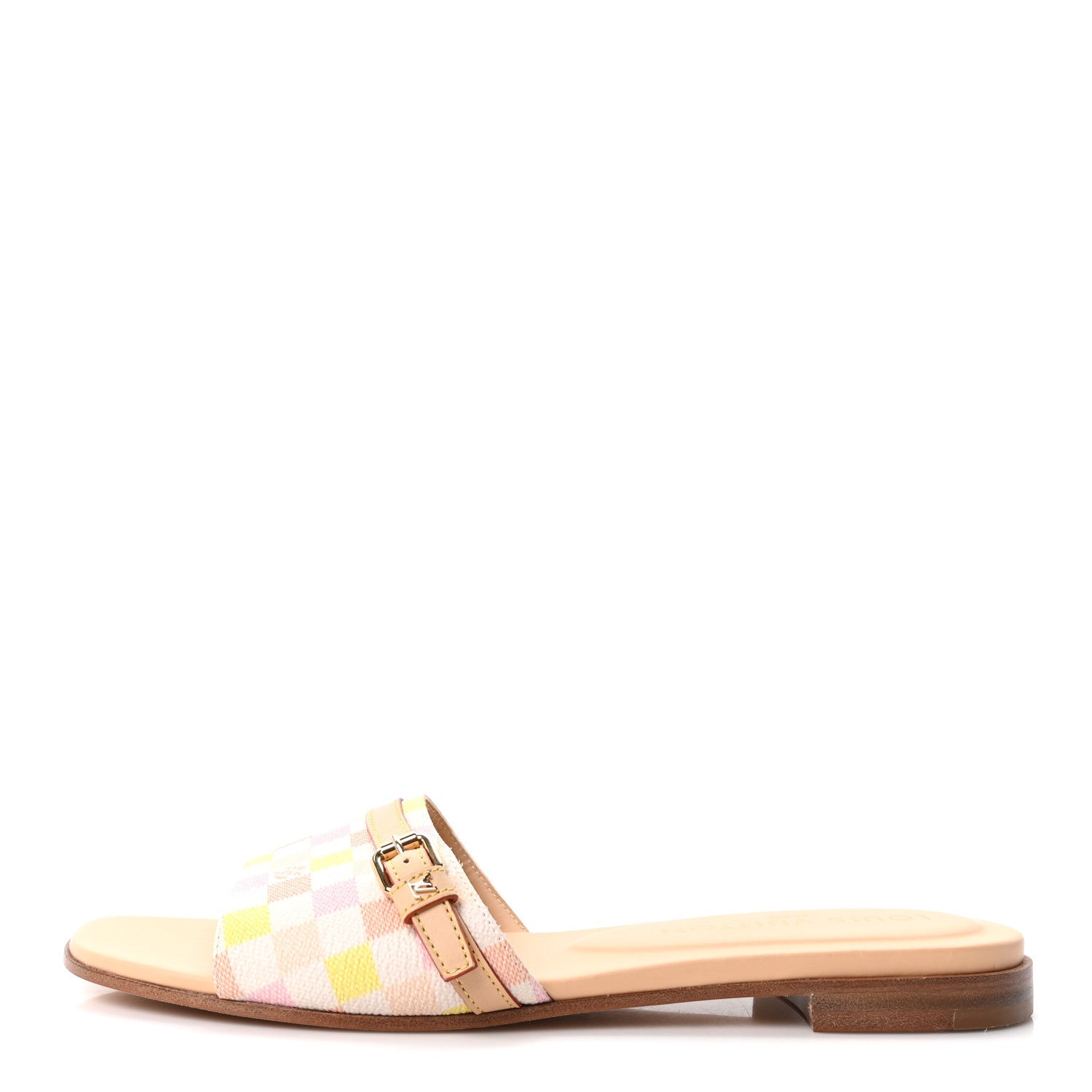 Damierlicious Neo Revival Flat Mule Sandals 38 Rose Peach £¨ Direct shipment via from wholesalehk.shop