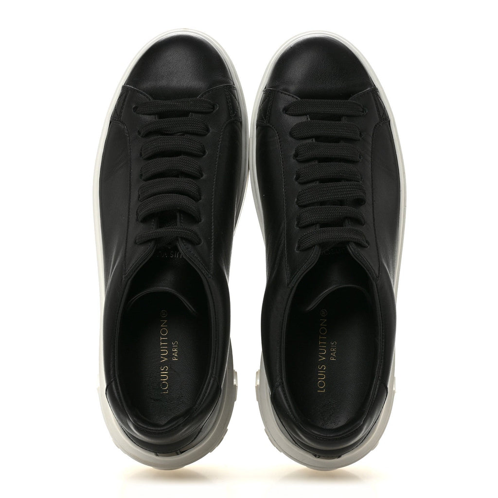 Calfskin Time Out Sneakers 38.5 Black £¨ Direct shipment via from wholesalehk.shop