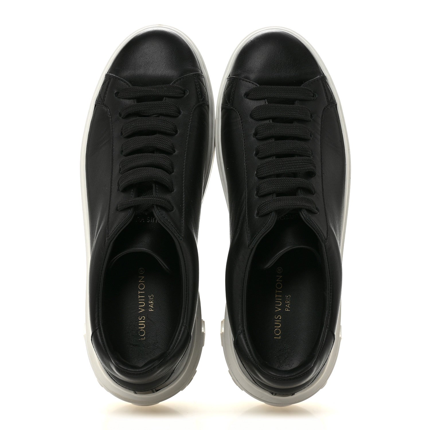Calfskin Time Out Sneakers 38.5 Black £¨ Direct shipment via from wholesalehk.shop