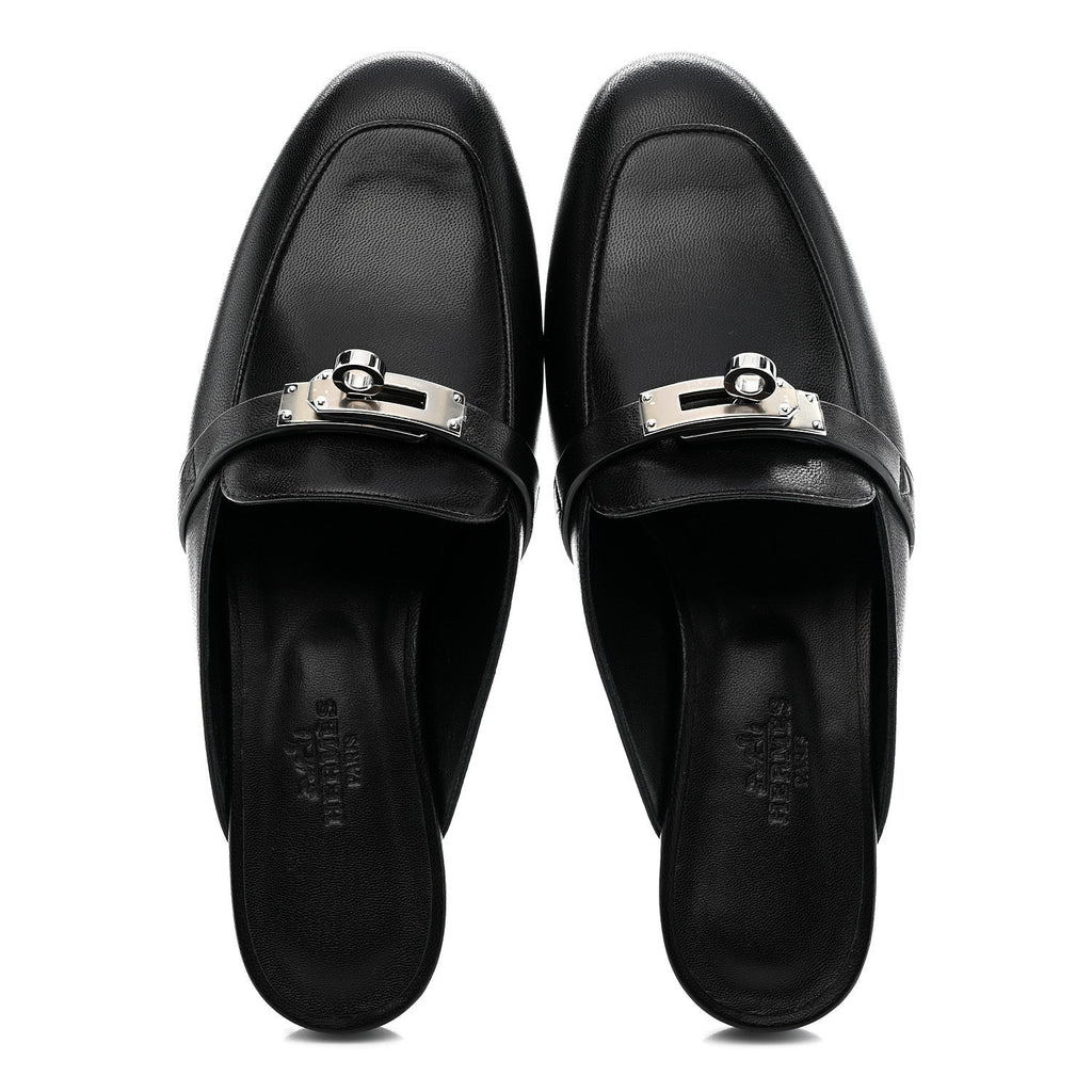 Goatskin Oz Mules 35 Black wholesalehk.shop