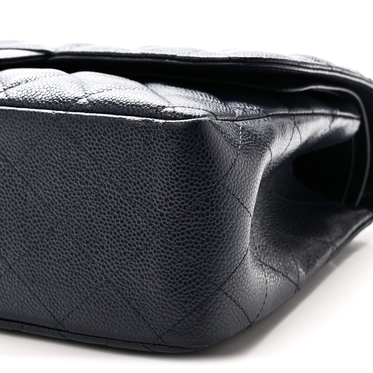 Caviar Quilted Jumbo Double Flap Navy Blue Navy Blue wholesalehk.shop