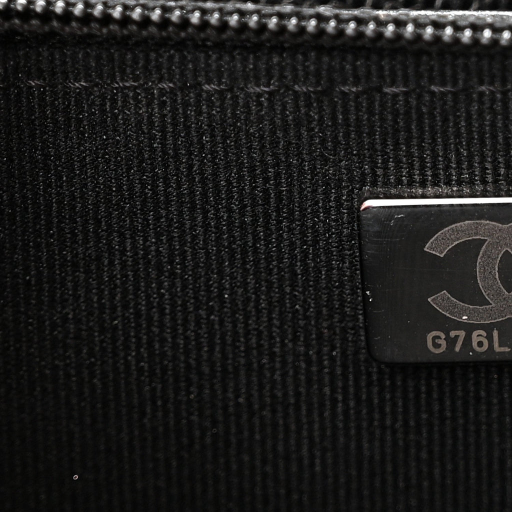 Caviar Quilted Wallet With Charms On Chain WOC Black wholesalehk.shop