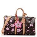 LV X TM Monogram Cherry Blossom Keepall Bandouliere 45 Sakura Brown wholesalehk.shop
