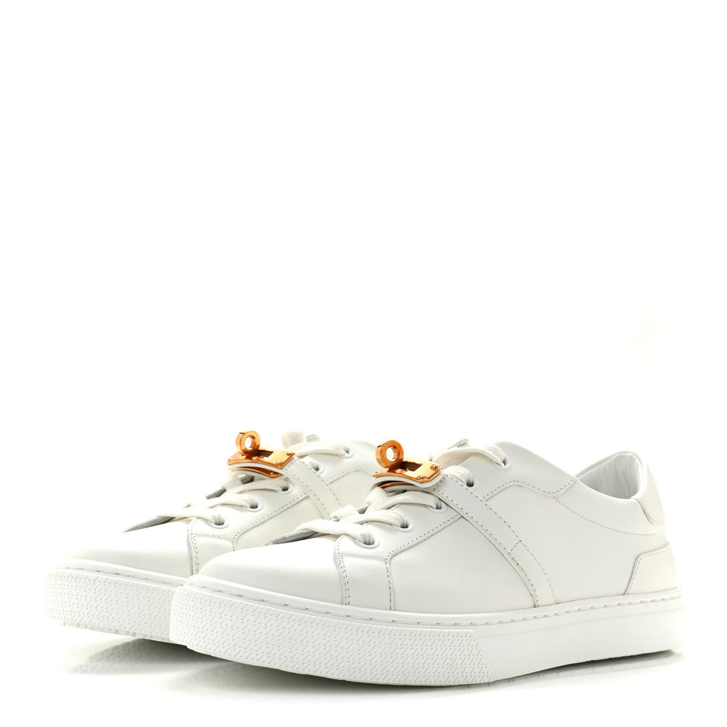 Calfskin Day Sneakers 37.5 White wholesalehk.shop