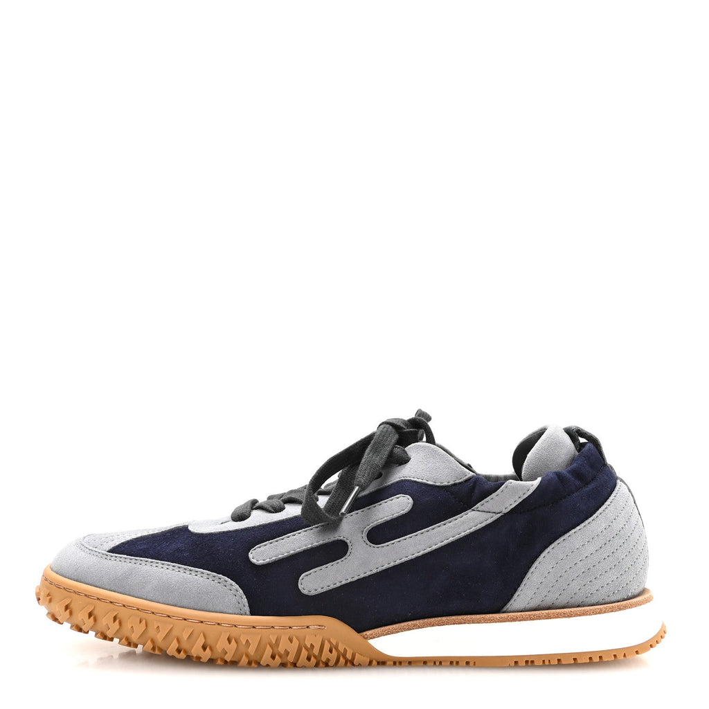 Suede Goatskin Jet Sneakers 37 Marine Gris Orage wholesalehk.shop