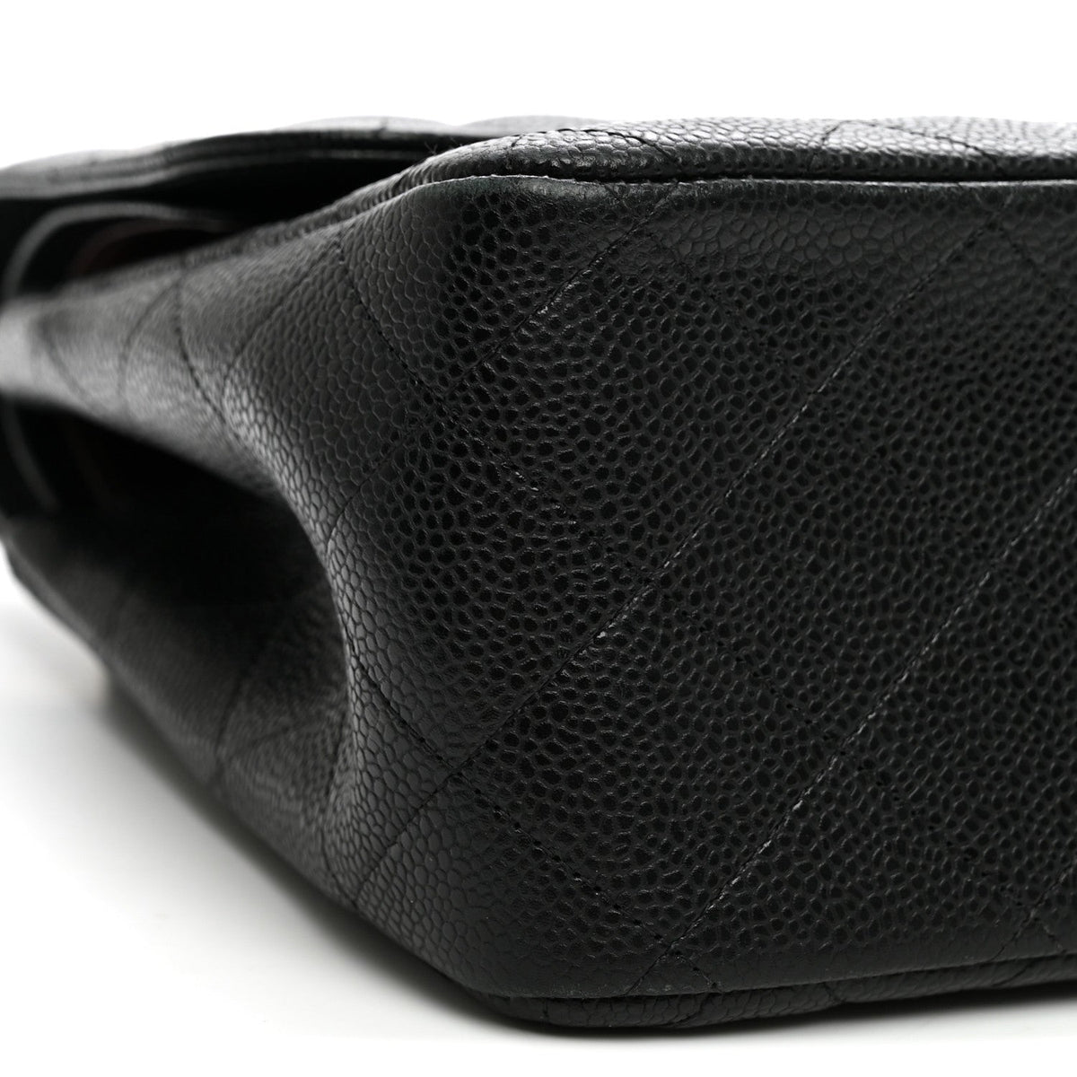Caviar Quilted Jumbo Double Flap Black wholesalehk.shop