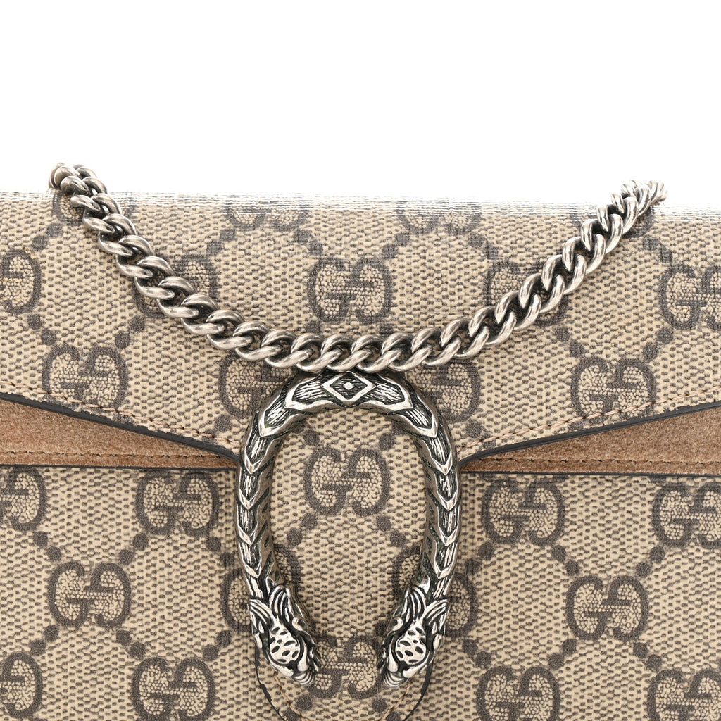 GG Supreme Monogram Super Mini Dionysus Shoulder Bag Taupe wholesalehk.shop