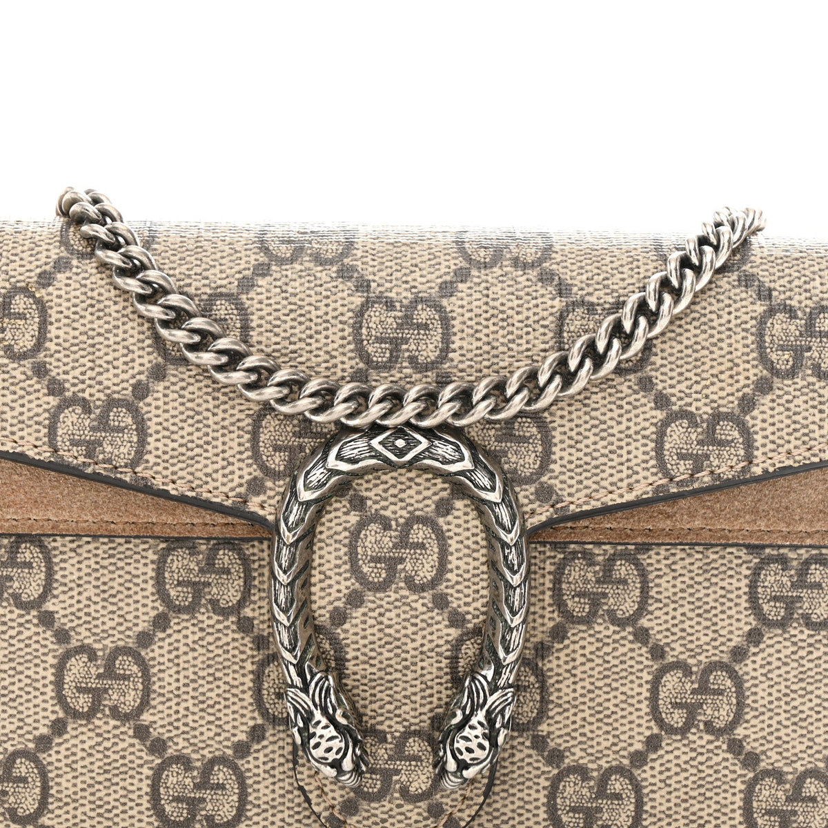 GG Supreme Monogram Super Mini Dionysus Shoulder Bag Taupe wholesalehk.shop