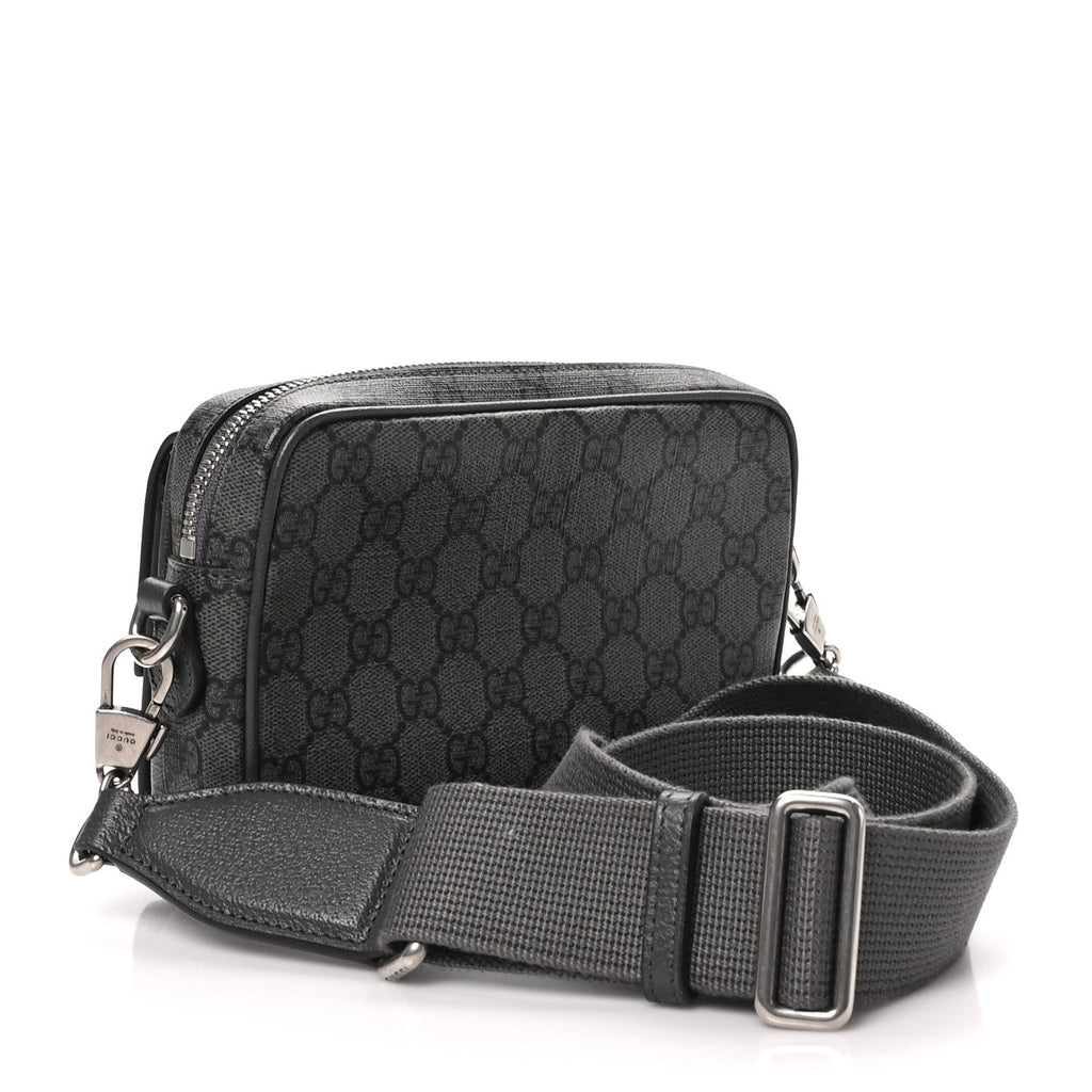 GG Supreme Monogram Textured Dollar Calfskin Mini Ophidia Bag Graphite Grey wholesalehk.shop
