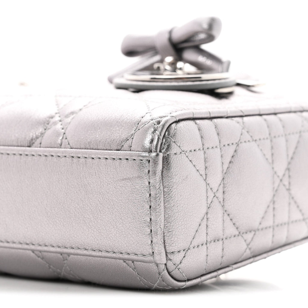 Metallic Lambskin Cannage Small Lady D-Joy wholesalehk.shop