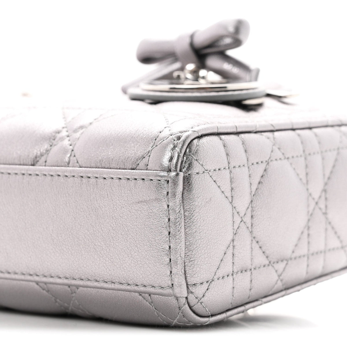 Metallic Lambskin Cannage Small Lady D-Joy wholesalehk.shop